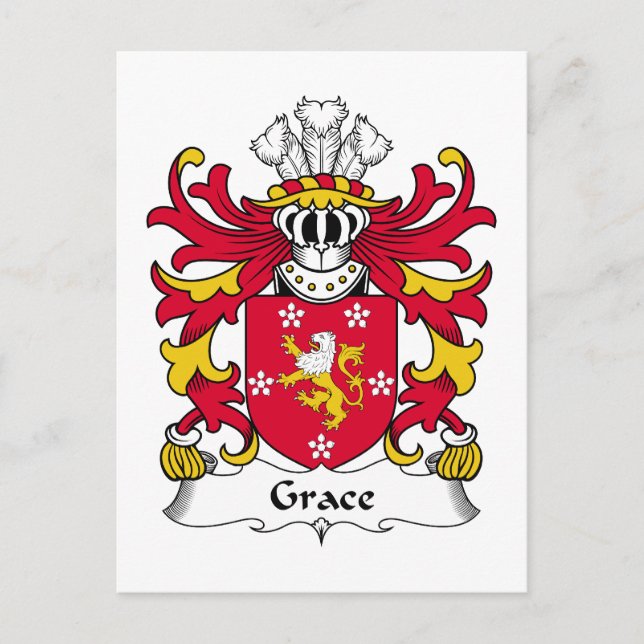 Cartão Postal Grace Family Crest (Frente)