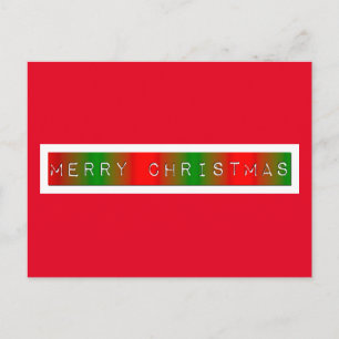 Cartão Postal Gradiente Feliz de Natal