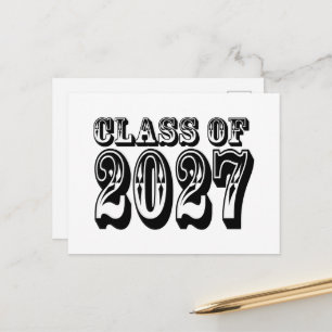 Cartão Postal Graduação da Turma de 2027 Ocidental