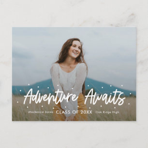 Cartão Postal Graduação de COR EDITÁVEL Positiva do Outlook