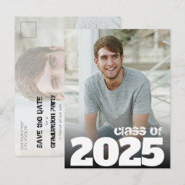 Cartão Postal Graduação de Foto de Ano Frio 2021 Salve a Data