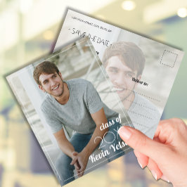 Cartão Postal Graduação de Fotos Vertical Salve a Data