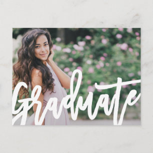 Cartão Postal Graduação de Script Moderno