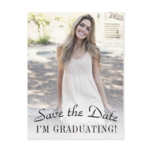 Graduação Elegante de Fotos Salve a Data