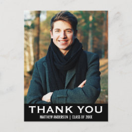 Cartão Postal Graduação Obrigado Cartão-Postal Moderno