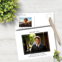 Graduação Simples Moderna Agradecimento Foto