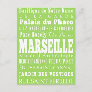 Cartão Postal Graduações Únicas em Marselha, France Gift