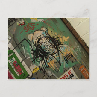 Cartão Postal Graffitti e Wall art, localidade central mancheste