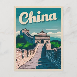 Cartão Postal Gráfico da parede do Excelente da China viagens vi