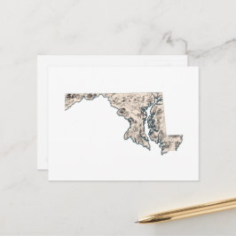 Cartão Postal Gráfico de Estado Anterior do Mapa de Imagens de M
