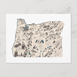 Cartão Postal Gráfico de Estado Anterior do Mapa de Imagens do O