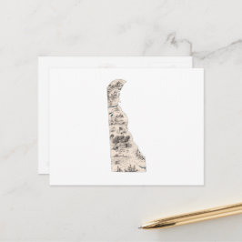 Cartão Postal Gráfico de Estado Anterior do Mapa de Imagens Vint