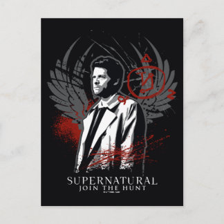 Cartão Postal Gráfico de Grafite de Castiel sobrenatural