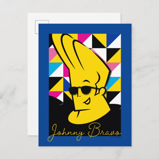Cartão Postal Gráfico de Pop de Arte Johnny Bravo (Frente/Verso)