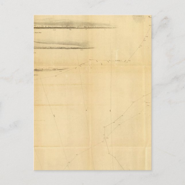 Cartão Postal Gráfico do Continente Antártico (Frente)