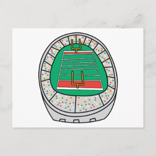 Cartão Postal gráfico do estádio de futebol