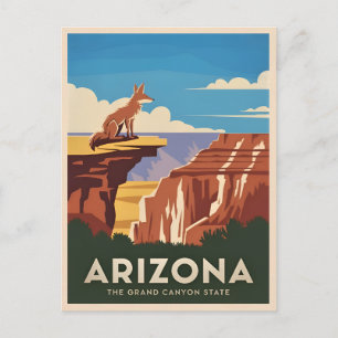 Cartão Postal Gráfico do Grand Canyon da Arizona da Retrora