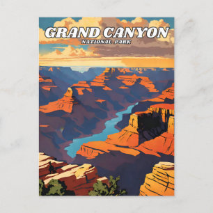 Cartão Postal Gráfico do Parque Nacional do Grand Canyon