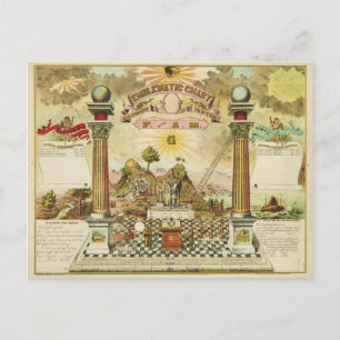 Cartão Postal Gráfico emblemático e história maçônica da FA