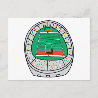 Cartão Postal gráfico estádio de futebol