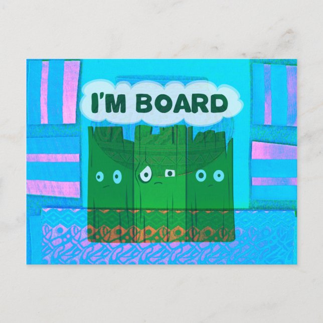 Cartão Postal Gráfico Inspiracional Engraçado: Eu Sou Uma Arte D (Frente)