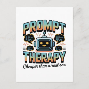 Cartão Postal Gráficos de Terapia de IA – Design de Engenharia d