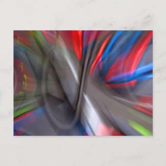 Cartão Postal Grafite abstrato
