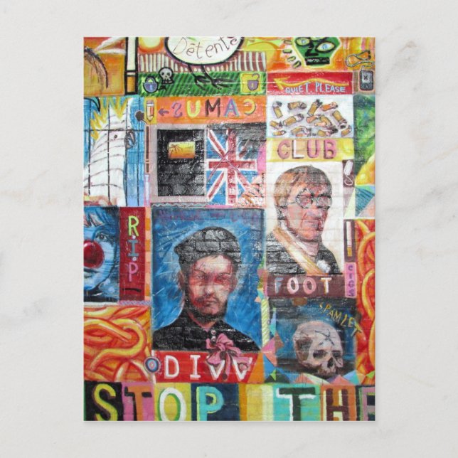 Cartão Postal grafite artístico (Frente)