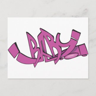 Cartão Postal Grafite bebê