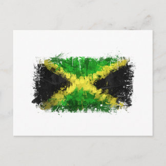 Cartão Postal Grafite de Bandeira jamaicano