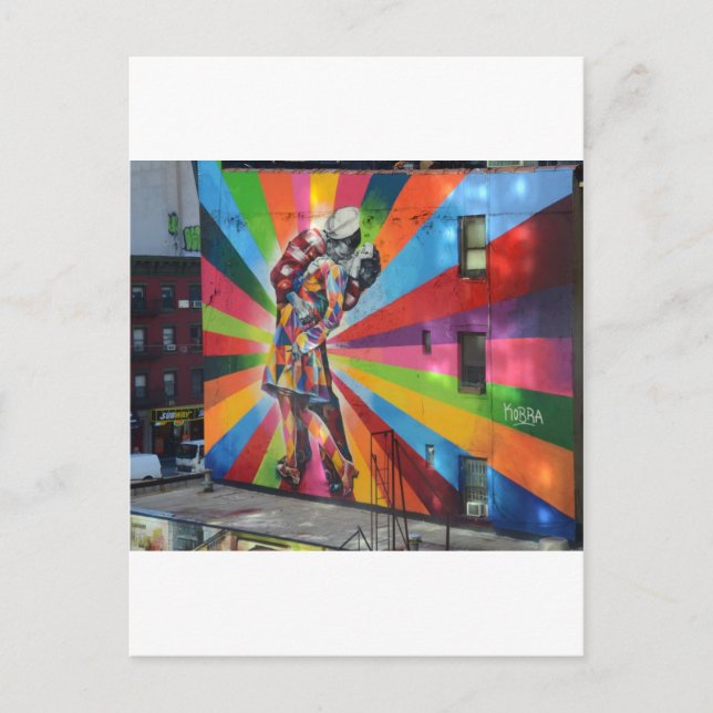 Cartão Postal Grafite de Nova Iorque (Frente)