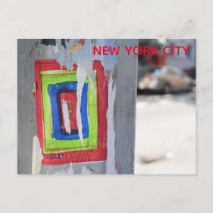 Cartão Postal Grafite de Polonês de Nova Iorque de Arte Pública