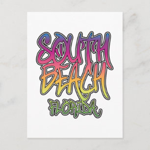 Cartão Postal Grafite de South Beach