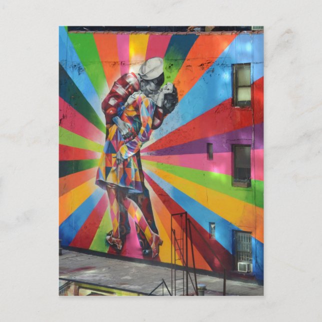 Cartão Postal Grafite do Cartão-postal de Nova Iorque (Frente)