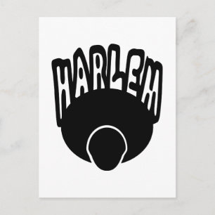 Cartão Postal Grafite Harlem Crescendo Em Grande África Com Face