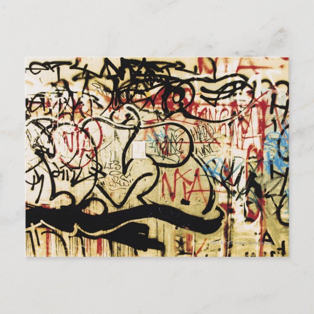 Cartão Postal Grafite na parede (Frente)