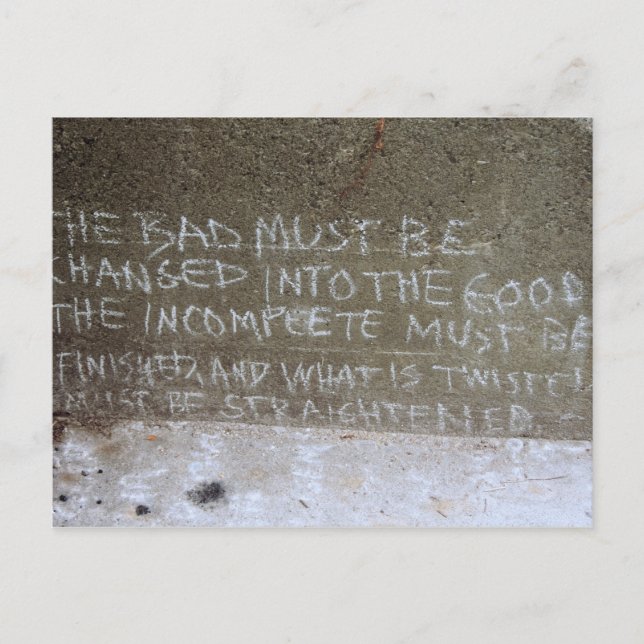 Cartão Postal Grafite na Parede Norte, Escadas até Kitsilano Bea (Frente)