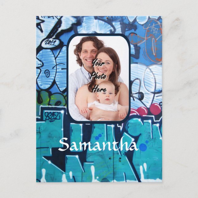 Cartão Postal Grafite Personalizado (Frente)