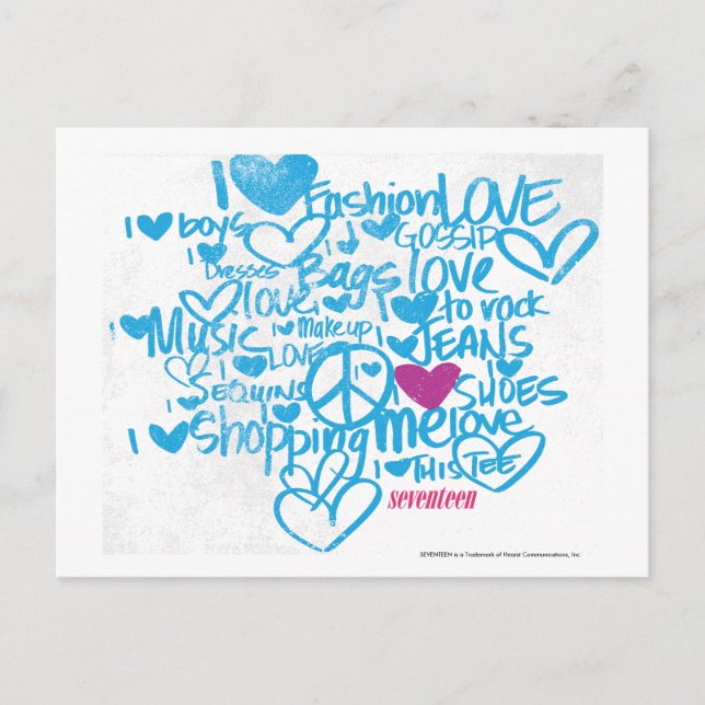 Cartão Postal Grafite Roxo/Aqua (Frente)