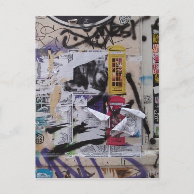Cartão Postal Grafites de Londres (Frente)