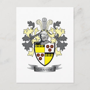 Cartão Postal Graham Family Crest Casaco de Armas