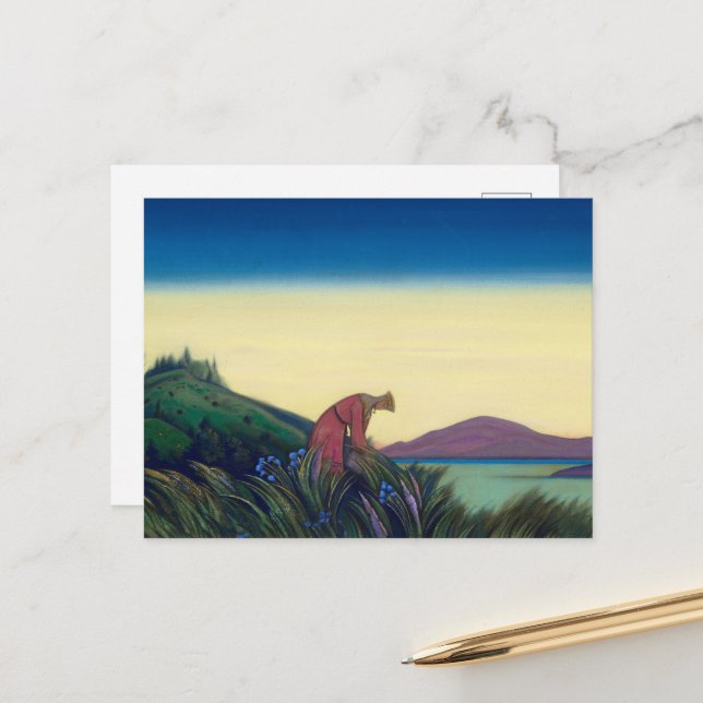 Cartão Postal Grama gentil, Vasilisa, a Mais Sabida de Roerich (Frente/Verso In Situ)