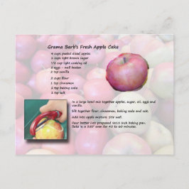 Cartão Postal GramaBarb's Fresh Apple Cake Postcard