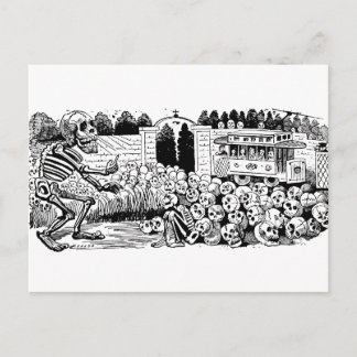 Cartão Postal Gran Calavera Eléctrica por José Guadalupe Posada