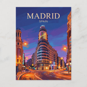 Cartão Postal Gran Vía Espanha