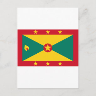 Cartão Postal Granada Flag GD