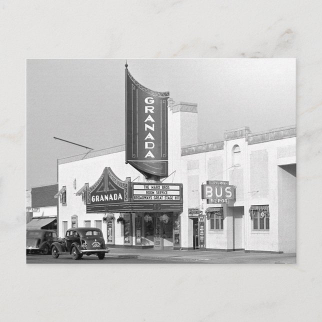 Cartão Postal Granada Movie Theater, 1938 (Frente)