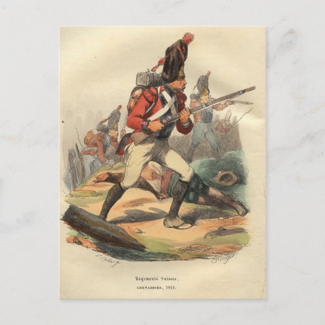 Cartão Postal Granadeiro suíço (Frente)
