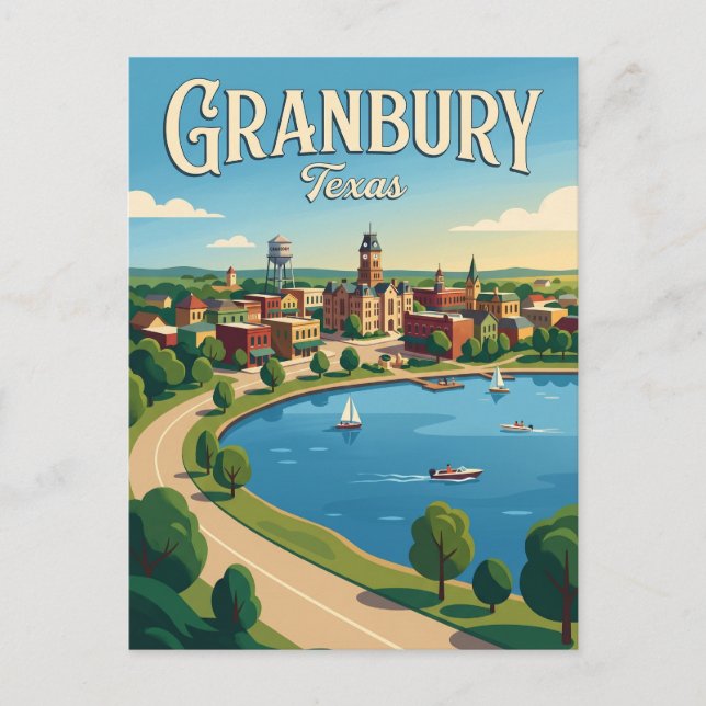 Cartão Postal Granbury EUA (Frente)