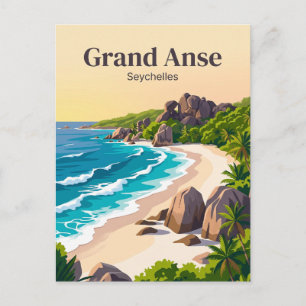 Cartão Postal Grand Anse Seicheles